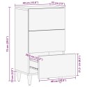  Komoda 40x33x75 cm Drewno lite Mango Lumarko! Lumarko!