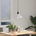  Lampa wisząca z regulacją wysokości E27 połysk biały metal Lumarko! Lumarko!