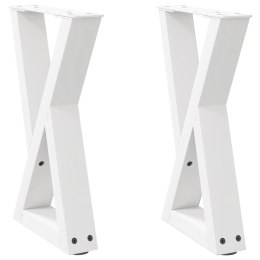  Nogi do stolika kawowego 2 szt. Białe 28x(42-43,3) cm Stal Lumarko! Lumarko!