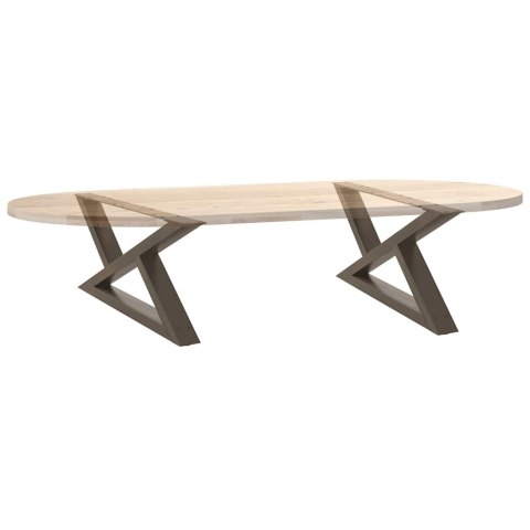  Nogi do stolika kawowego 2 szt. Naturalna stal Stal Lumarko! Lumarko!