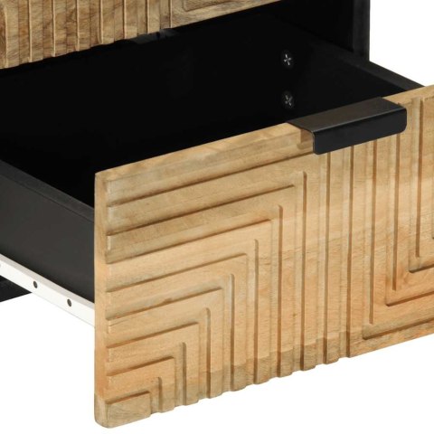  Szafka nocna Brązowa 40x33x46 cm Drewno lite Mango Lumarko! Lumarko!