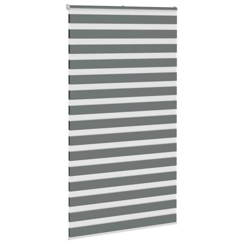 Roleta zebra, ciemnoszara, szerokość tkaniny 130,9cm, poliester Lumarko! Lumarko!