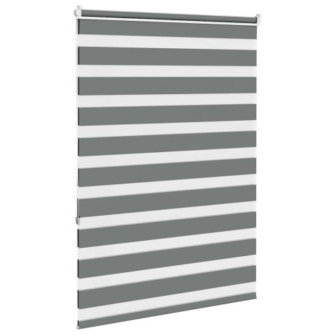  Roleta zebra, ciemnoszara, szerokość tkaniny 90,9 cm, poliester Lumarko! Lumarko!