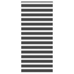 Roleta zebra, czarna, szerokość tkaniny 100,9 cm, poliester Lumarko! Lumarko!