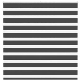 Roleta zebra, czarna, szerokość tkaniny 135,9cm, poliester Lumarko! Lumarko!