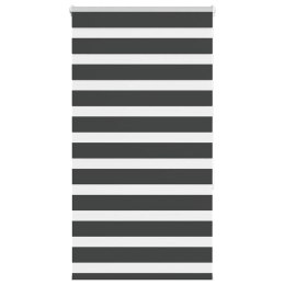 Roleta zebra, czarna, szerokość tkaniny 65,9 cm, poliester Lumarko! Lumarko!