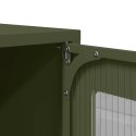  Komoda Oliwkowo-zielona 68x39x107 cm Stal Lumarko! Lumarko!