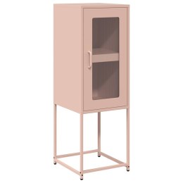  Komoda Różowa 36x39x107 cm Stal walcowana na zimno Lumarko! Lumarko!