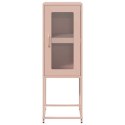  Komoda Różowa 36x39x107 cm Stal walcowana na zimno Lumarko! Lumarko!