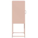  Komoda Różowa 36x39x107 cm Stal walcowana na zimno Lumarko! Lumarko!