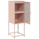  Komoda Różowa 36x39x107 cm Stal walcowana na zimno Lumarko! Lumarko!