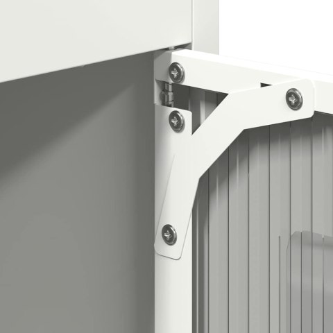 Komoda biała 68x39x123 cm stal Lumarko! Lumarko!