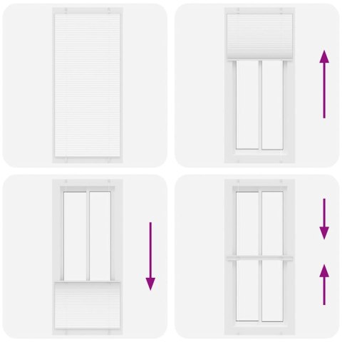  Roleta plisowana biała 100x200 cm Szerokość tkaniny 99,4 cm Lumarko! Lumarko!