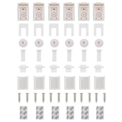  Roleta plisowana biała 115x200 cm Szerokość tkaniny 114,4 cm Lumarko! Lumarko!