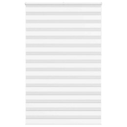 Roleta zebra, biała, szerokość tkaniny 140,9 cm, poliester Lumarko! Lumarko!