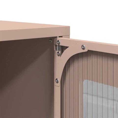  Szafka nocna Różowa 36x39x60,5 cm Stal walcowana na zimno Lumarko! Lumarko!