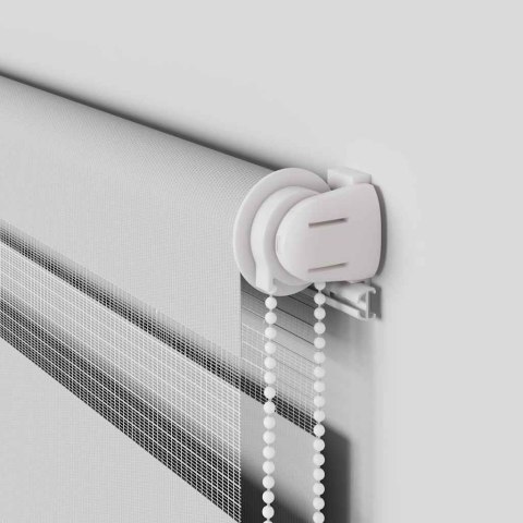  Roleta zebra, jasnoszara, szerokość tkaniny 125,9cm, poliester Lumarko! Lumarko!