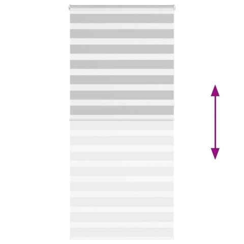  Roleta zebra, jasnoszara, szerokość tkaniny 90,9 cm, poliester Lumarko! Lumarko!