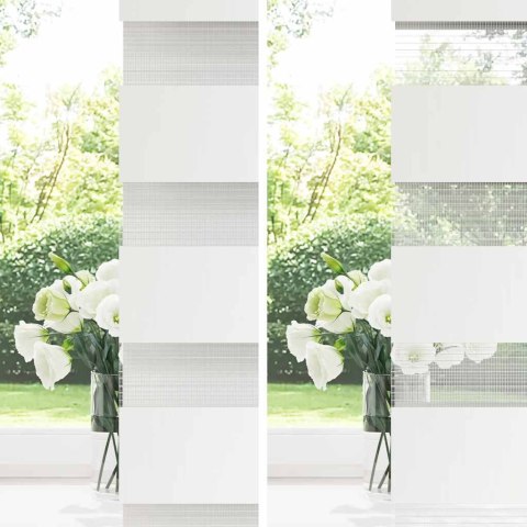  Roleta zebra, jasnoszara, szerokość tkaniny 90,9 cm, poliester Lumarko! Lumarko!