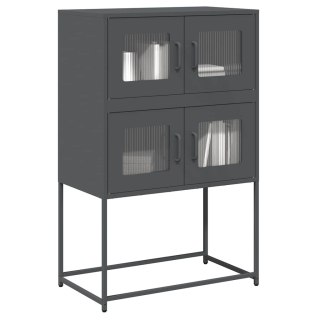  Komoda wysoka Antracyt 68x39x107 cm Stal Lumarko! Lumarko!