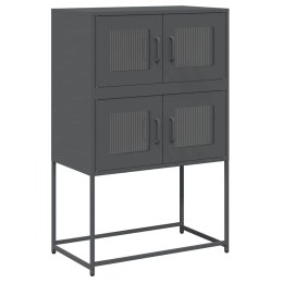  Komoda wysoka Antracyt 68x39x107 cm Stal Lumarko! Lumarko!