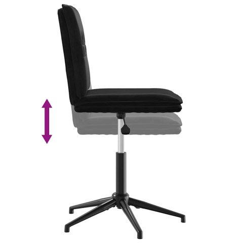  Krzesło stołowe, czarne, obite aksamitem Lumarko! Lumarko!