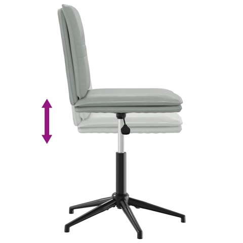 Krzesło stołowe, jasnoszare, obite aksamitem Lumarko! Lumarko!