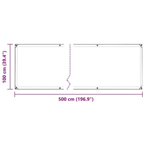 Osłona roślin z oczkami 1x5 m PVC Lumarko! Lumarko!
