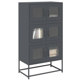  Komoda wysoka Antracyt 68x39x123 cm Stal Lumarko! Lumarko!