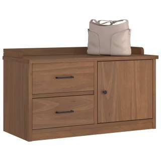  Ławka do przedpokoju "SANDNES" 87x40x50 cm lite drewno sosnowe Lumarko! Lumarko!
