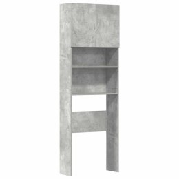 Szafka pod pralkę Betonowa szara 64x24x190 cm Drewno klejone Lumarko! Lumarko!