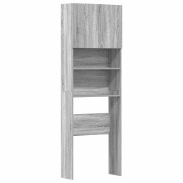 Szafka pod pralkę Sonoma Szara 64x24x190 cm Drewno klejone Lumarko! Lumarko!