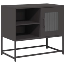  Szafka pod telewizor, czarna, 68x39x60,5 cm, stalowa Lumarko! Lumarko!