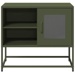  Szafka pod telewizor, oliwkowa, 68x39x60,5 cm, stalowa Lumarko! Lumarko!
