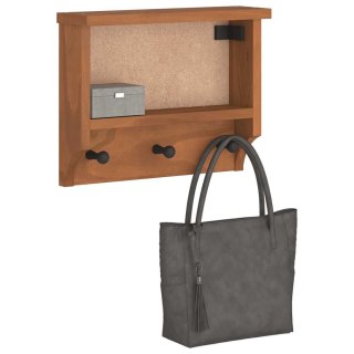  Wieszak ścienny na ubrania SANDNES 45x12x35cm Drewno lite Sosna Lumarko! Lumarko!
