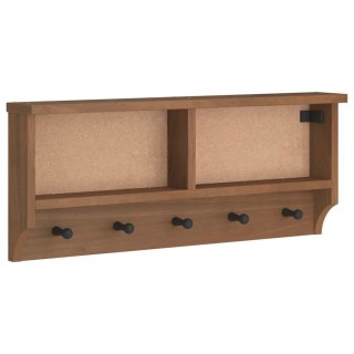  Wieszak ścienny na ubrania SANDNES 87x12x35cm Drewno lite Sosna Lumarko! Lumarko!