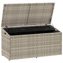  Skrzynia ogrodowa jasnoszara 110x50x58 cm polirattan Lumarko! Lumarko!
