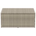  Skrzynia ogrodowa jasnoszara 110x50x58 cm polirattan Lumarko! Lumarko!
