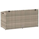  Skrzynia ogrodowa jasnoszara 110x50x58 cm polirattan Lumarko! Lumarko!