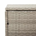 Skrzynia ogrodowa jasnoszara 110x50x58 cm polirattan Lumarko! Lumarko!