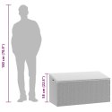  Skrzynia ogrodowa jasnoszara 110x50x58 cm polirattan Lumarko! Lumarko!