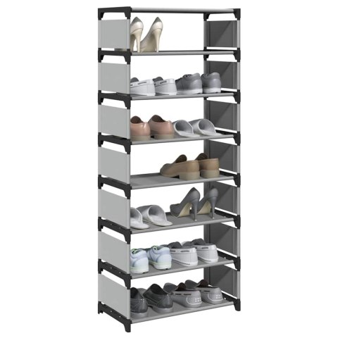  Stojak na buty 8-poziomowy Szary 54x28x124cm Tkanina włókninowa Lumarko! Lumarko!