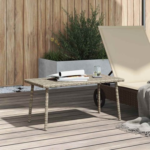  Stolik kawowy ogrodowy prostokątny jasnoszary 80x40x37 cm Lumarko! Lumarko!