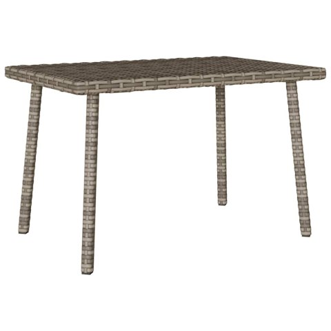 Stolik kawowy ogrodowy prostokątny szary 60x40x37 cm polirattan Lumarko! Lumarko!