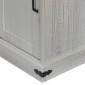  Komoda HALDEN z drzwiami przesuwnymi Biała 80x40x80 cm Lumarko! Lumarko!