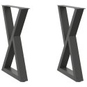Nogi do stołu jadalnego 2 szt. Antracyt 60x(72-73,3) cm Stal Lumarko! Lumarko!