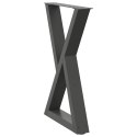 Nogi do stołu jadalnego 2 szt. Antracyt 60x(72-73,3) cm Stal Lumarko! Lumarko!
