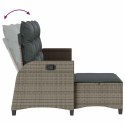 Rozkładana Sofa Ogrodowa z Poduszkami L-kształtna Szara Lumarko! Lumarko!