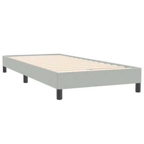 Łóżko Box Spring bez materaca Jasnoszary 90x220 cm Aksamit Lumarko! Lumarko!