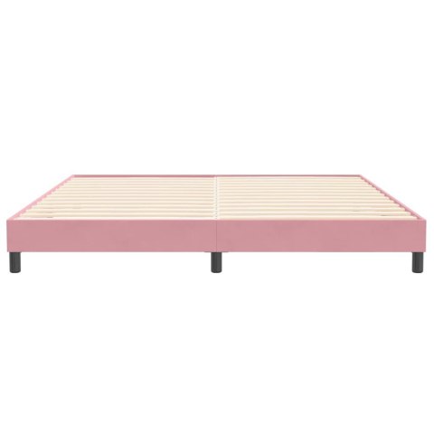  Łóżko Box Spring bez materaca Różowe 200x210 cm Aksamit Lumarko! Lumarko!